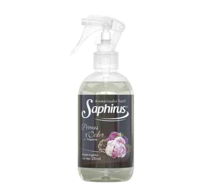 SAPHIRUS PEONIAS Y CEDRO AROMATIZADOR TEXTIL 250ML